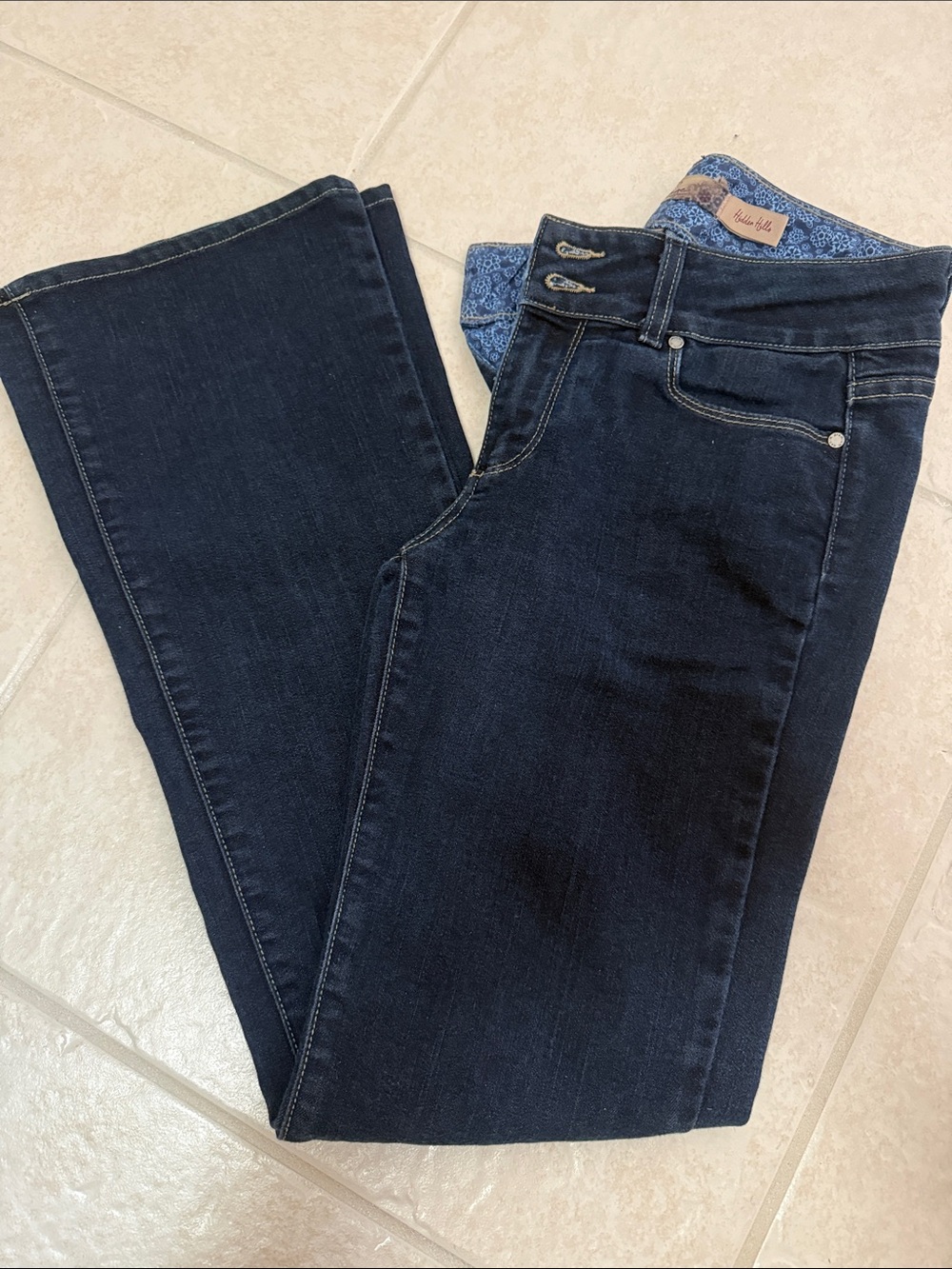 PAIGE Dark Indigo Flare Jeans